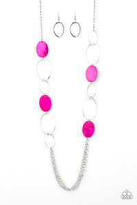 Kaleidoscope Coasts - Pink Necklace