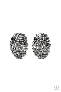 Daring Dazzle - Black Earrings