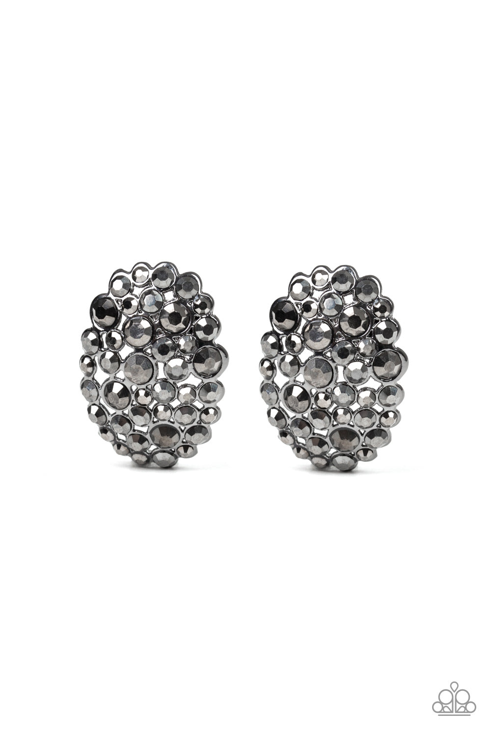 Daring Dazzle - Black Earrings