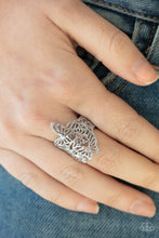 Load image into Gallery viewer, Banded Butterflies - Silver Ring
