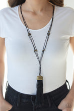 Load image into Gallery viewer, Brush It Off - Brass Necklace
