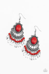 Eco Trip - Red Earrings