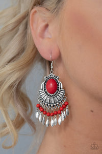 Eco Trip - Red Earrings